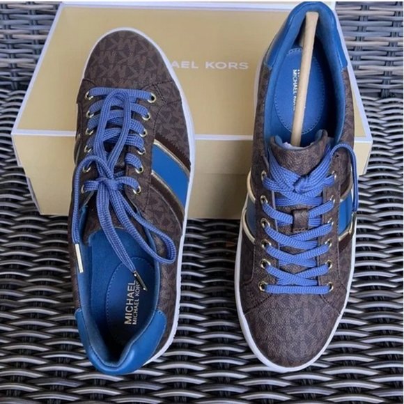 Michael Kors Poppy Stripe Lace Up MK Sig Small WMNS - Picture 14 of 16